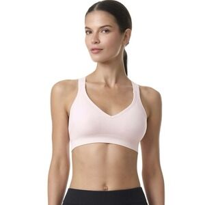 Avia Women's Seamless Rib Plunge Sports Bra, Size XXL